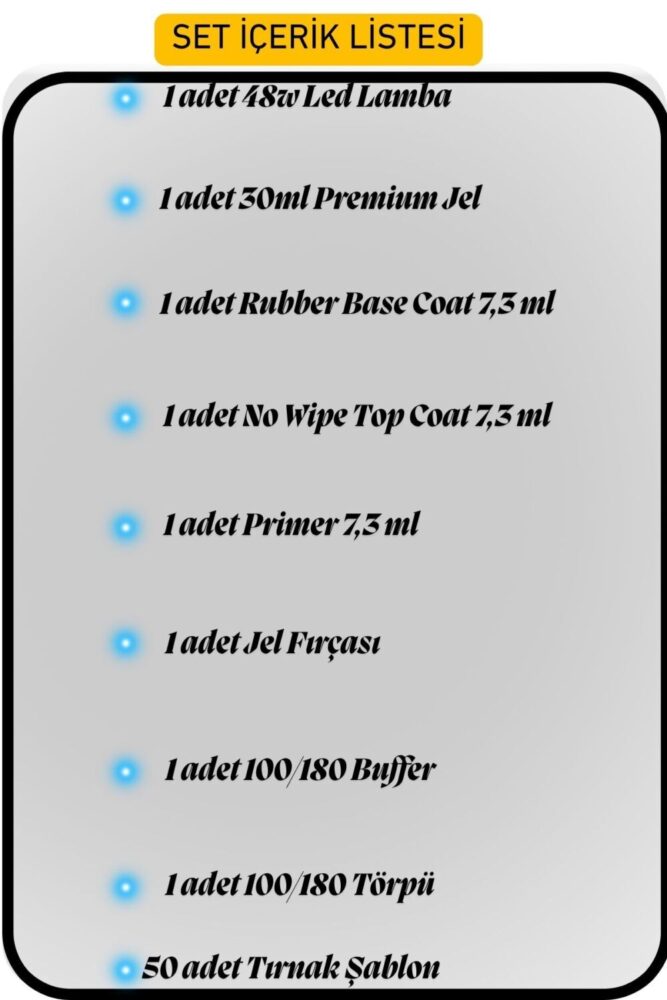 Nail Master Protez Tırnak Uv Jel Seti Cihazlı - Görsel 2