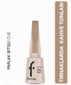 Flormar Latte Yüksek Pigmentli & Parlak Bitişli Kahve Tonlu Oje