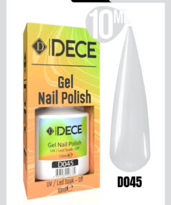 d dece Kalıcı Oje UV LED D045 FRENCH RK BEYAZI (ANA RENKLER) 10ml