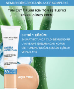 Alternative view of Yves Rocher BB Krem 50 SPF - Ton Eşitleyici Renkli Nemlendirici Güneş Kremi - Hydra Water Plump - Açık 40ML