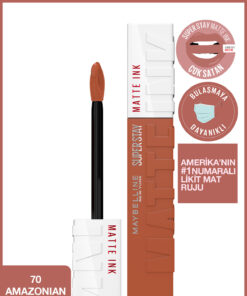 Maybelline New York Super Stay Matte Ink Unnude Likit Mat Ruj - 70 Amazonian - Kahverengi