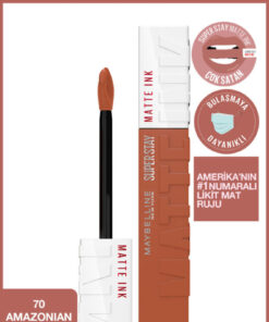 Maybelline New York Super Stay Matte Ink Unnude Likit Mat Ruj - 70 Amazonian - Kahverengi