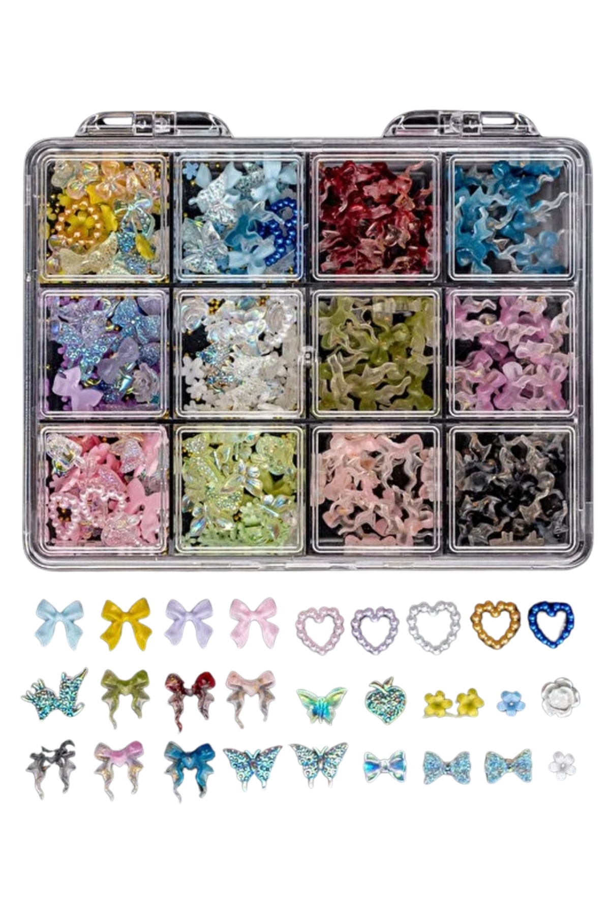 Nail Master Charm 3D Tırnak Süsleme Protez Tırnak Nail Art Süsleme Karışık Desenli