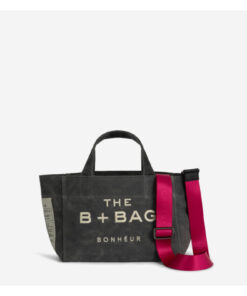 Bonheur Canvas Ghost Gray Small Tote Bag