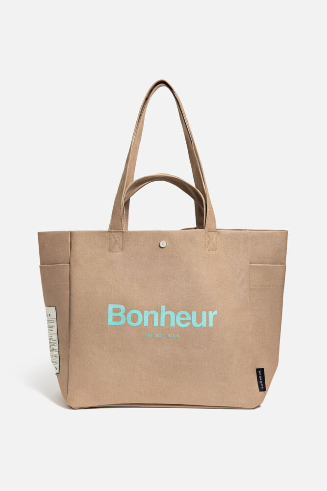 Bonheur N°4 Kanvas Çanta- Espresso Cream