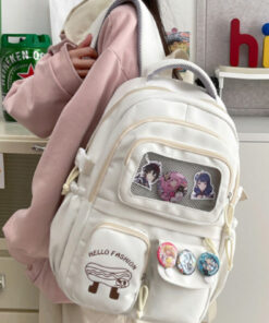 Kawaii Kore Tarzı Premium İthal Aksesuarlı Okul Çantası Sırt Çantası - Görsel 3