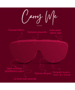 Alternative view of CARRY ME CASE Me Case Vişne Katlanabilir Silikon Gözlük Kılıfı