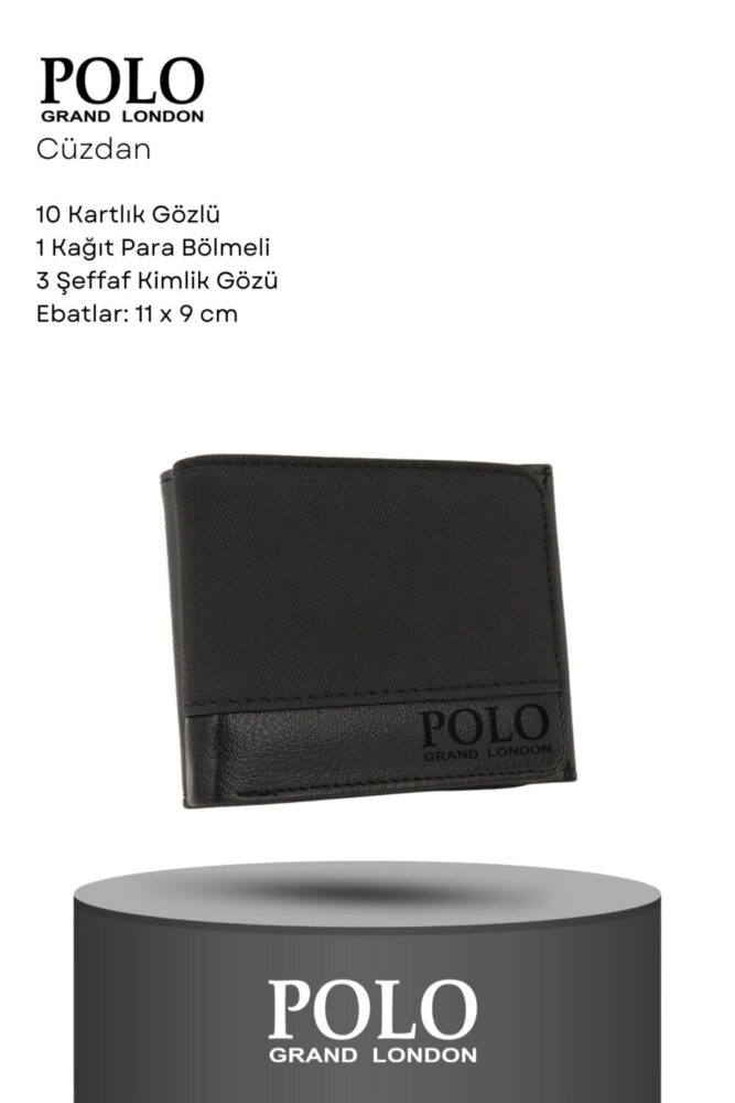 POLOGRAND London 5'li Set Kutulu Babalar Günü Hediyesi İçin Babaya Hediyelik Kol Düğmesi Parfüm Kemer Cüzdan Kartlık - Görsel 3