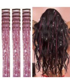 MutluBiDünya 1 Adet Çıt Çıtlı Hair Tinsel Gelin Teli Saç Simi Aksesuarı