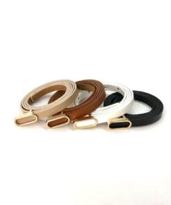 Fiori 4'lü Ithal Oval Gold Tokalı Ince Kemer, Pantolon Kemeri, Gömlek Kemeri, Ceket Kemeri - Görsel 3