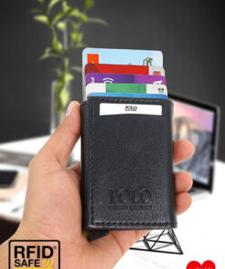 POLOGRAND London Özel Kutulu Babalar Günü Hediyesi İçin Rfid Hırsızlık Korumalı Babaya Hediye Şık Kartlıklı Cüzdan - Görsel 3
