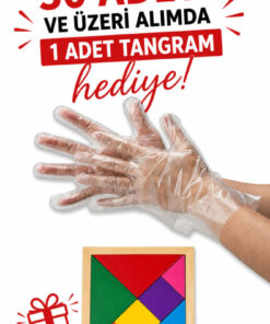 Palo Santo 30 ve üzeri TANGRAM HEDİYELİ Kullan At Şeffaf Eldiven 1 Adet