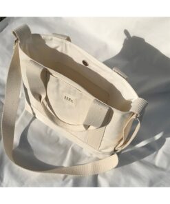 Sowa Collection Kanvas Çıtçıtlı Çanta Ayarlanabilir Çapraz Askılı Kadın El Ve Omuz Çantası U:30 E:35 G:10 Cm