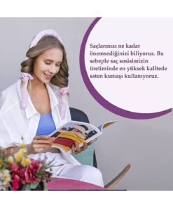 Deko Dekor Isısız Saç Şekillendirme Seti Pudra Pembe Saten Saç Sosisi Saç Bigudisi Seti Saç Şekillendirici - Görsel 3