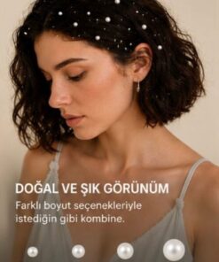 blackcomb Kadın İncili Sticker Saç Ve Vücut Yüz Taşı - Görsel 3