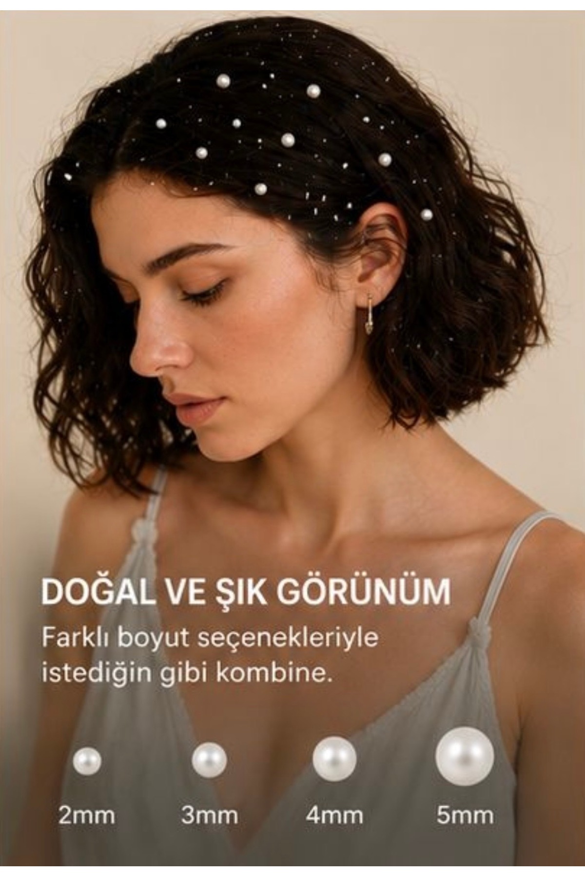 blackcomb Kadın İncili Sticker Saç Ve Vücut Yüz Taşı - Görsel 3