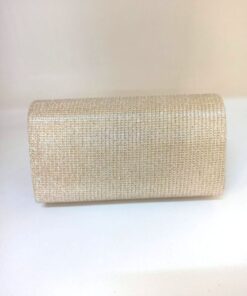 dizaynbag Kadın altın simli biye aksesuarlı abiye çanta - Görsel 3