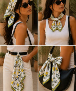 Alternative view of AGAPI Fular Limon Desenli Bandana Fular