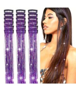 MutluBiDünya 1 Adet Çıt Çıtlı Hair Tinsel Gelin Teli Saç Simi Aksesuarı