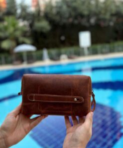 Alternative view of ÖzkanAccessory Capella Hakiki Deri Kahve Unisex El Çantası