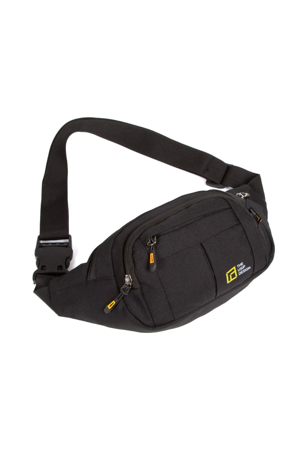 LOOP DESIGN Unisex Ayarlanabilir Askılı Çanta,free Bag,unisex Crossbody Sling 4 Gözlü Göğüs Ve Bel Çanta
