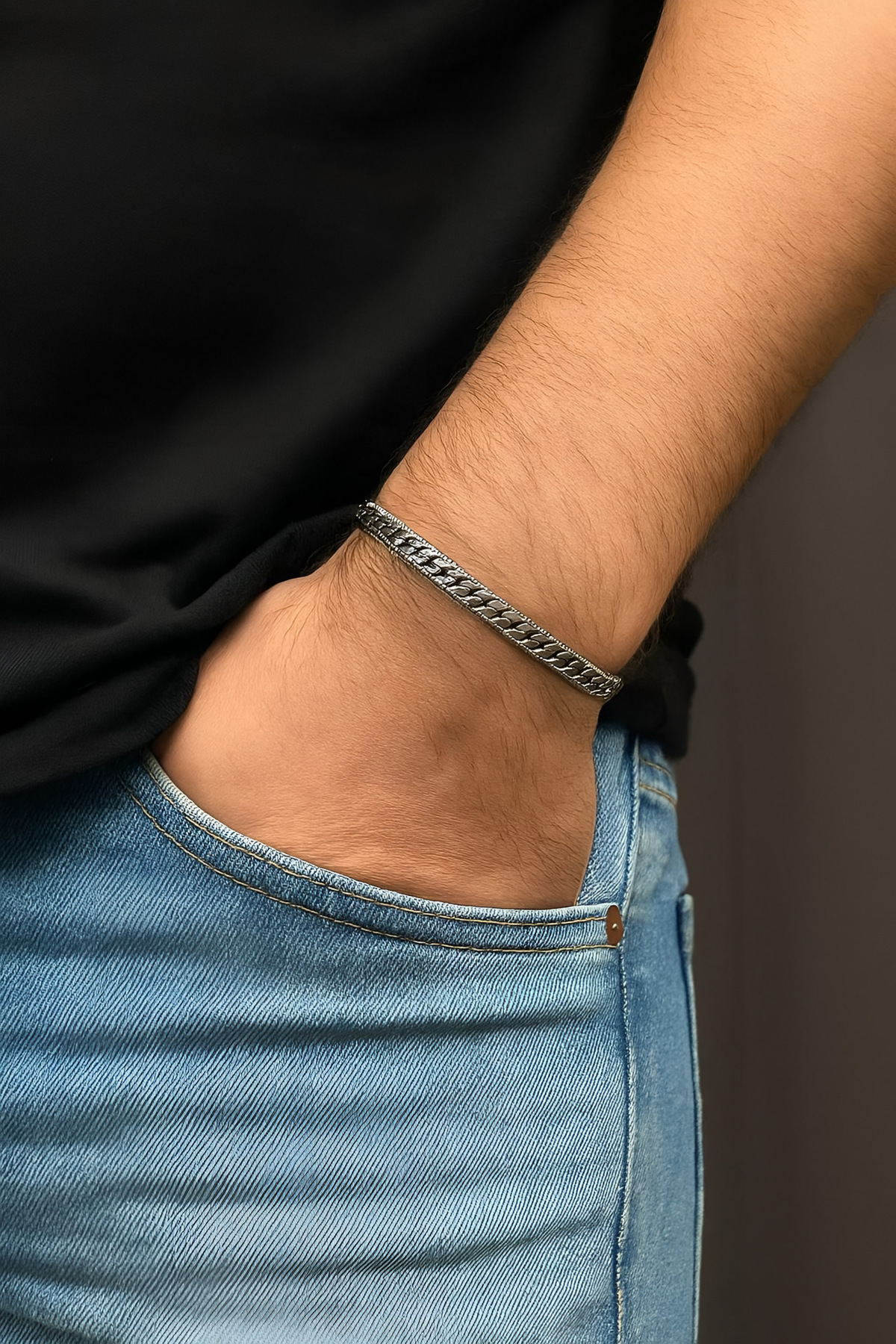 ruvelu 4'lü Paslanmaz Çelik Bileklik Seti - Sevgili,Arkadaş Hediyelik Kararmaz Bileklik - Unisex - Görsel 3
