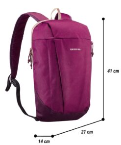 Decathlon Sırt Çantası - 10 Litre Hacimli - Mürdüm Moru - Görsel 3