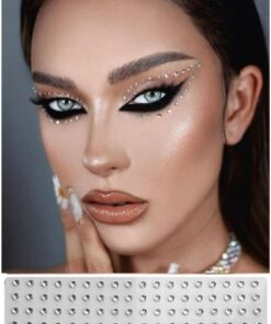 Monalisa Kristal Yuvarlak Işıltılı Sticker Yüz Ve Vücut Makyaj Taşı