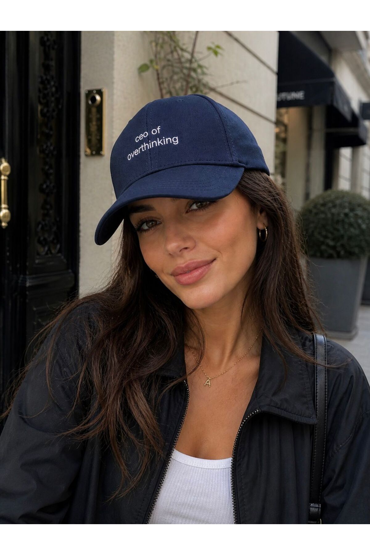 sf collection Unisex Ceo Of Overthinking Baskılı Spor Şapka – Ayarlanabilir Pamuklu Cap Günlük Kombin Şapkası