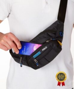 Alternative view of Newish Polo Adelina Siyah Kulaklık Çıkışlı Omuz Ve Bel Çantası Günlük Çapraz Askılı Freebag