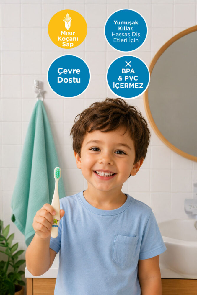 BABYTON Ekolojik Diş Fırçası Griny - Görsel 2