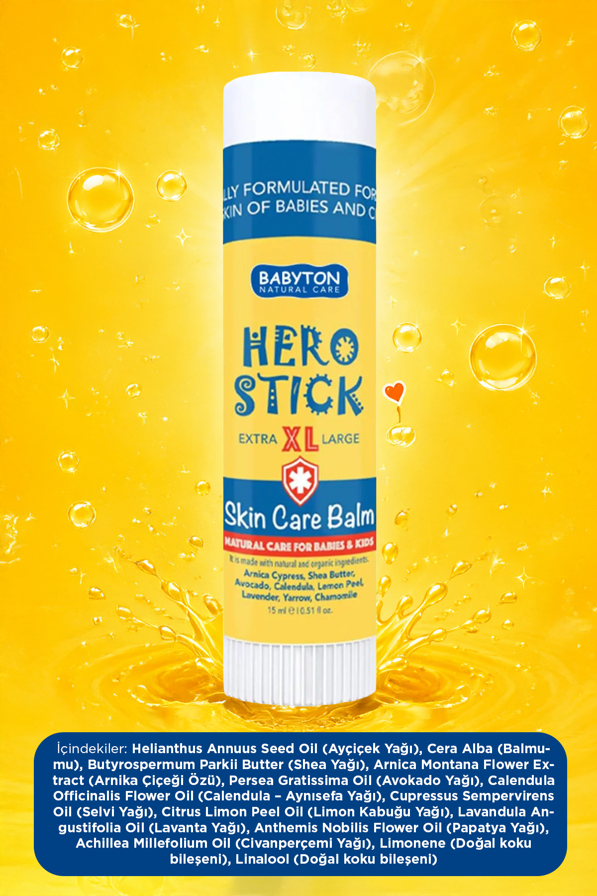BABYTON Anlık Yatıştırıcı Hero Stick XL 15 ml - Görsel 3
