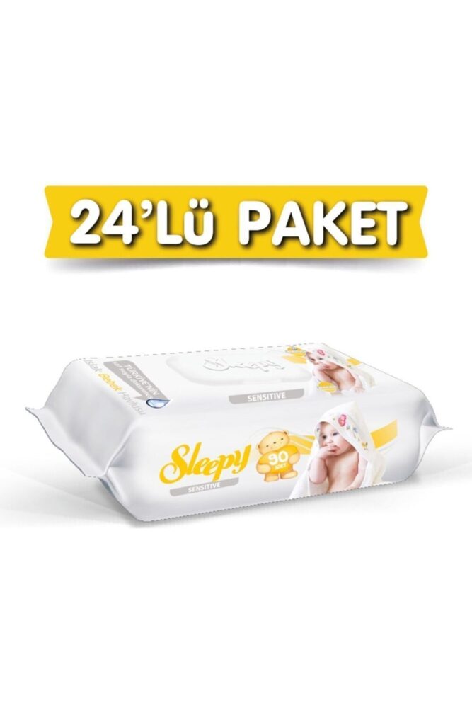 Sleepy Islak Mendil 90 Lı Sensitive 24 Lü Paket 2160 Yaprak - Görsel 2