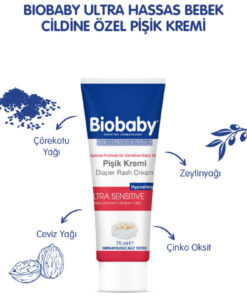 Alternative view of Biobaby Bebek Pişik Kremi Çinko 75 gr - Organik Kır Iğdesi Yağı Ve Zeytinyağı Içerir