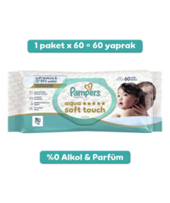 Alternative view of Prima Pampers Aqua Soft Touch Bebek Islak Havlu 1 Paket 60 Yaprak