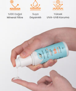 Bade Natural 0 Doğal 50+ SPF Yüksek Korumalı Çocuk Güneş Koruyucu Losyon Mineral Filtreli 100 ml - Görsel 3