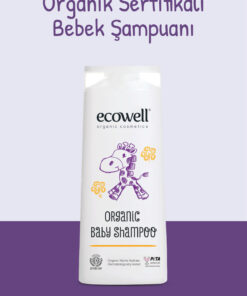 Ecowell Organik Sertifikalı Göz Yakmayan Yenidoğan, Bebek Ve Çocuk Bitkisel Şampuanı, Saç Ve Vücut, 300 ml