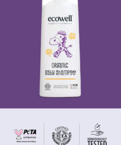 Ecowell Organik Sertifikalı Göz Yakmayan Yenidoğan, Bebek Ve Çocuk Bitkisel Şampuanı, Saç Ve Vücut, 300 ml - Görsel 3