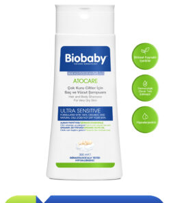 Biobaby Çok Kuru Ciltler Saç Ve Vücut Şampuanı 300 ml - Organik Zeytin Yağı Alman Papatyası Atopik Ciltler