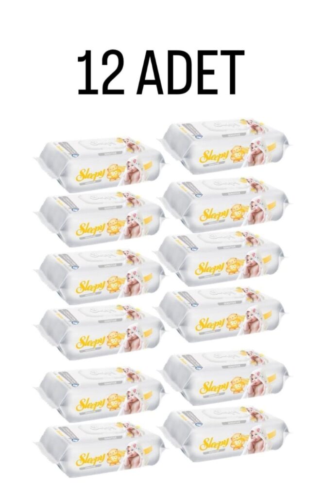 Sleepy Sensitive Islak Havlu 12x90 Lı 12 Paket 1080 Yaprak - Görsel 2