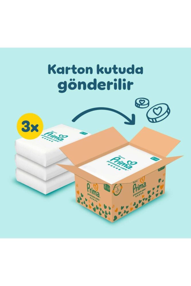 Prima Bebek Bezi Premium Care 2 Numara 168 Adet Aylık Fırsat Paketi - Görsel 3