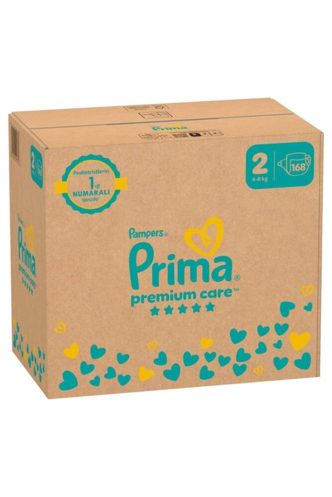 Prima Bebek Bezi Premium Care 2 Numara 168 Adet Aylık Fırsat Paketi - Görsel 2