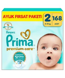 Prima Bebek Bezi Premium Care 2 Numara 168 Adet Aylık Fırsat Paketi