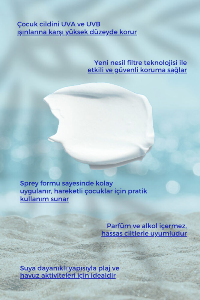 COSMED Çocuk Güneş Koruyucu Sprey Losyon SPF50/SUN ESSENTIALS KIDS SPF50+ 200 ML - Görsel 2