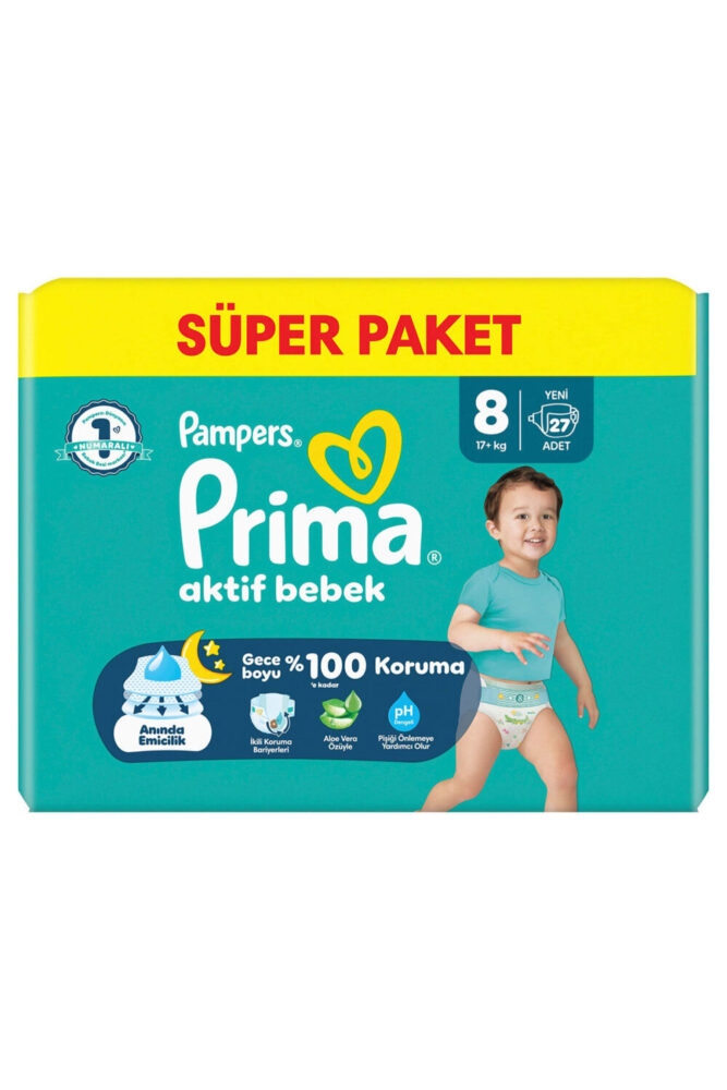 Prima Aktif Bebek Süper Paket 8 Beden 27 Adet - Görsel 2