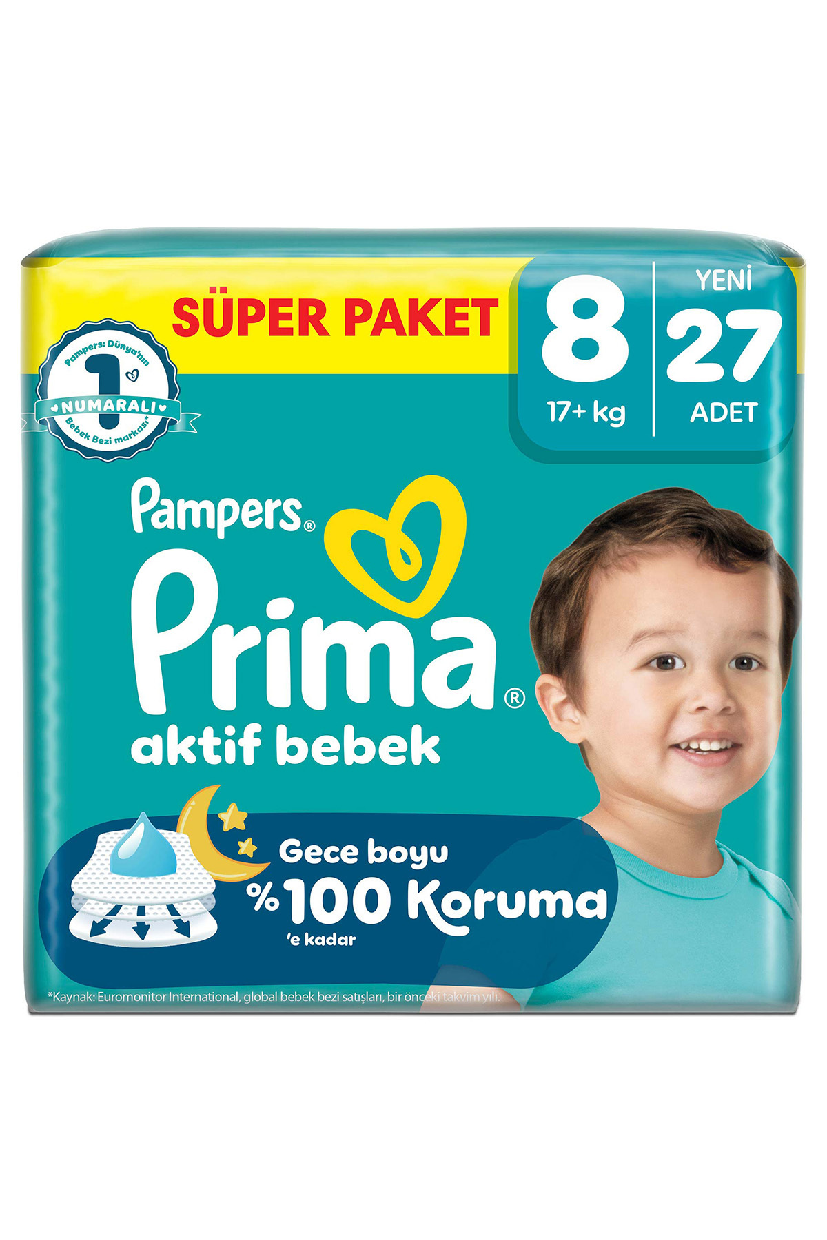 Prima Aktif Bebek Süper Paket 8 Beden 27 Adet