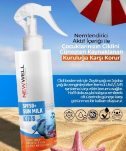 Alternative view of New Well Çocuk Güneş Sütü Yüksek Koruma SPF50+ Jojoba Oil 150 ML