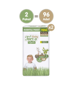 Alternative view of Baby Turco Doğadan Süper Avantaj Paketi Pofuduk Bebek Bezi 7 Numara Xxlarge 96 Adet