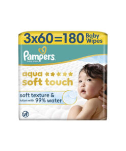Prima Pampers Aqua Soft Touch Bebek Islak Havlu 3 Paket 180 Yaprak