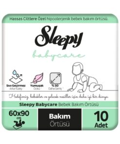 Sleepy Babycare Bebek Bakım Örtüsü 60x90 cm 10 Adet